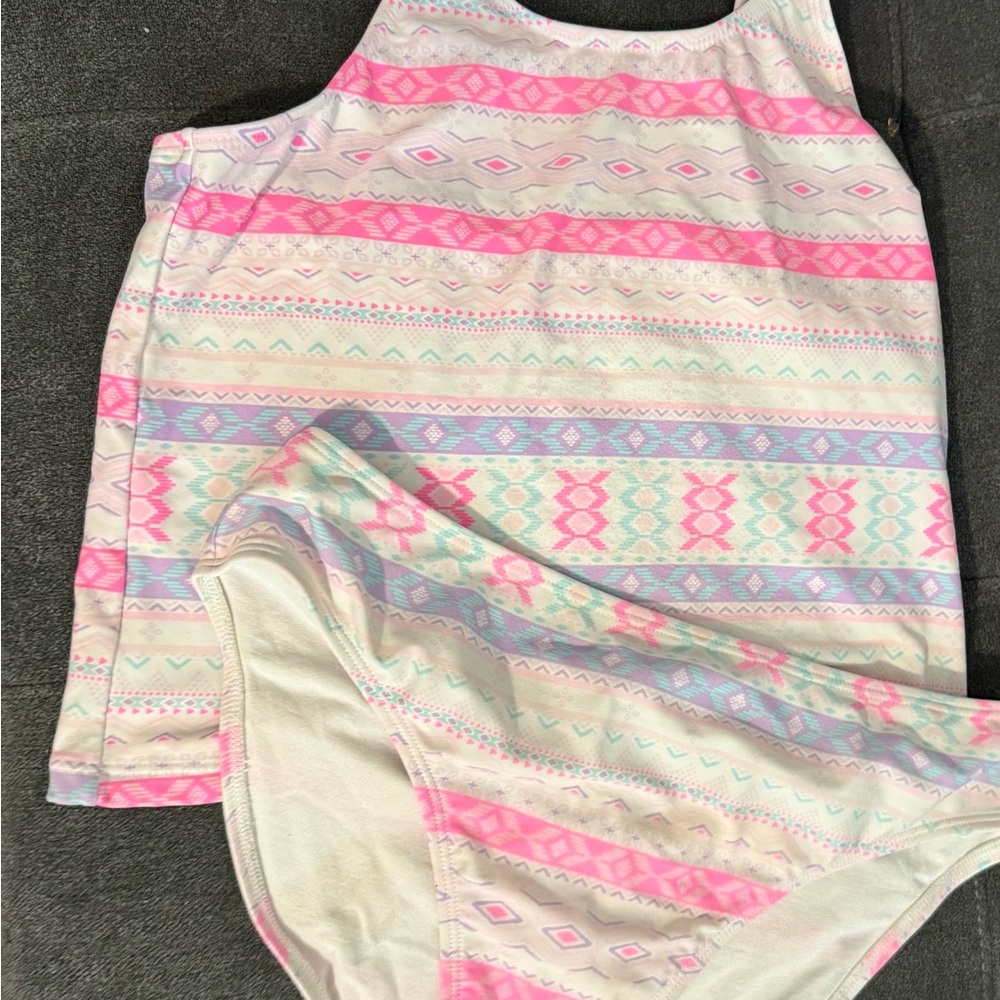 The Children's Place Pink and Blue Patterned Bikini